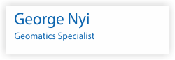 George Nyi. Geomatics Specialist